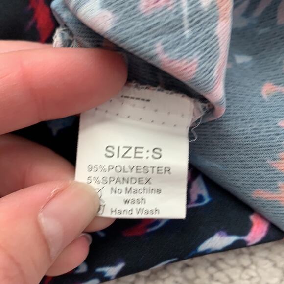 Sois Inspire Split Neck Printed Blouse Top Sz S - Picture 8 of 9